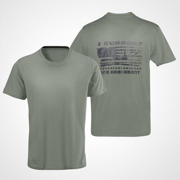 Support 2nd Amendment Handmade Sublimated Graphic Tee - Picture 7 of 9